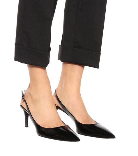 prada kitten heel black